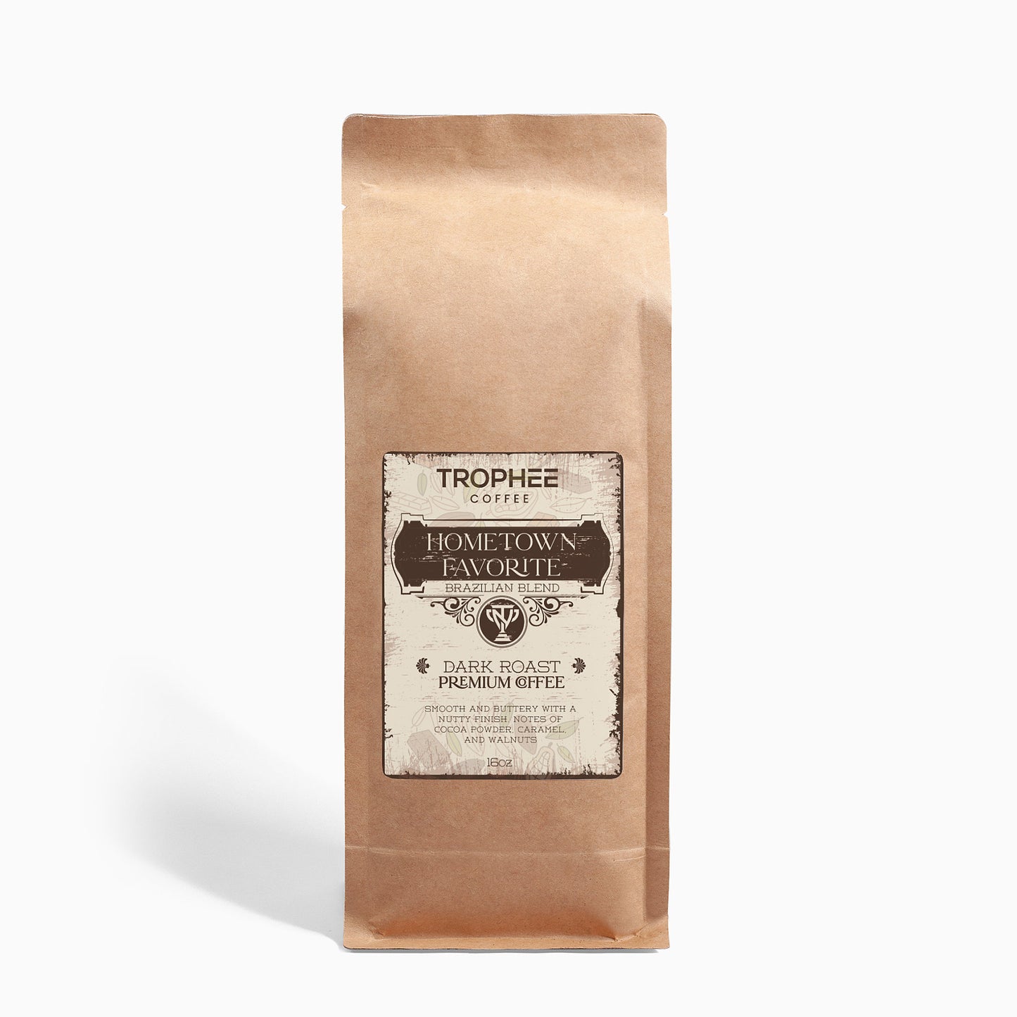 Trophee Premium Blend Coffee (Hometown Favorite) Brazilian Blend Dark Roast 16oz