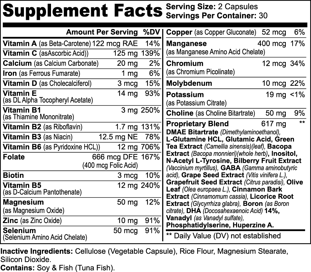 Champion Mindest Nootropics (Clarity & Focus)